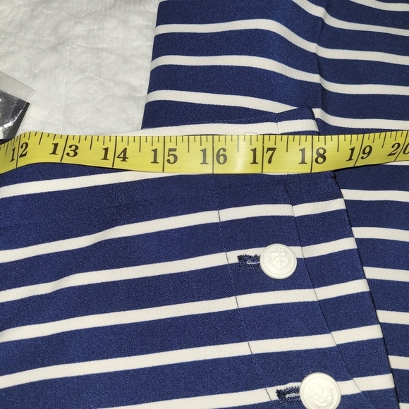 The Limited Flare Wide Leg Career Pants SZ 14R (Blue & White Striped) - Picture 11 of 14